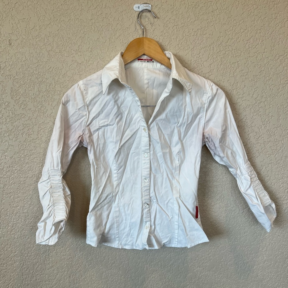 Women’s white Prada blouse